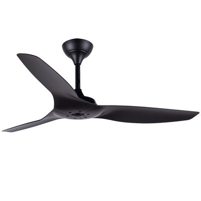 مروحة السقف الأمريكية ABS Blade غرفة المعيشة الأسود مروحة السقف 52 بوصة