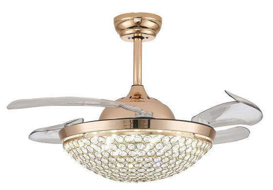42 بوصة LED 36W متغير اللون مروحة السقف الحديثة بمحرك DC مع الضوء